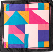 Load image into Gallery viewer, Color Block Silky Feel Bandana Scarf
