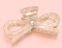 Load image into Gallery viewer, Large Cute Bow Ribbon Rhinestone Hair Claw Clips

