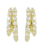 Load image into Gallery viewer, Double Line Everyday Hoop Earrings
