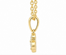 Load image into Gallery viewer, 14K Yellow Gold 0.412 ctw Diamond Accent Clover Shaped Necklace
