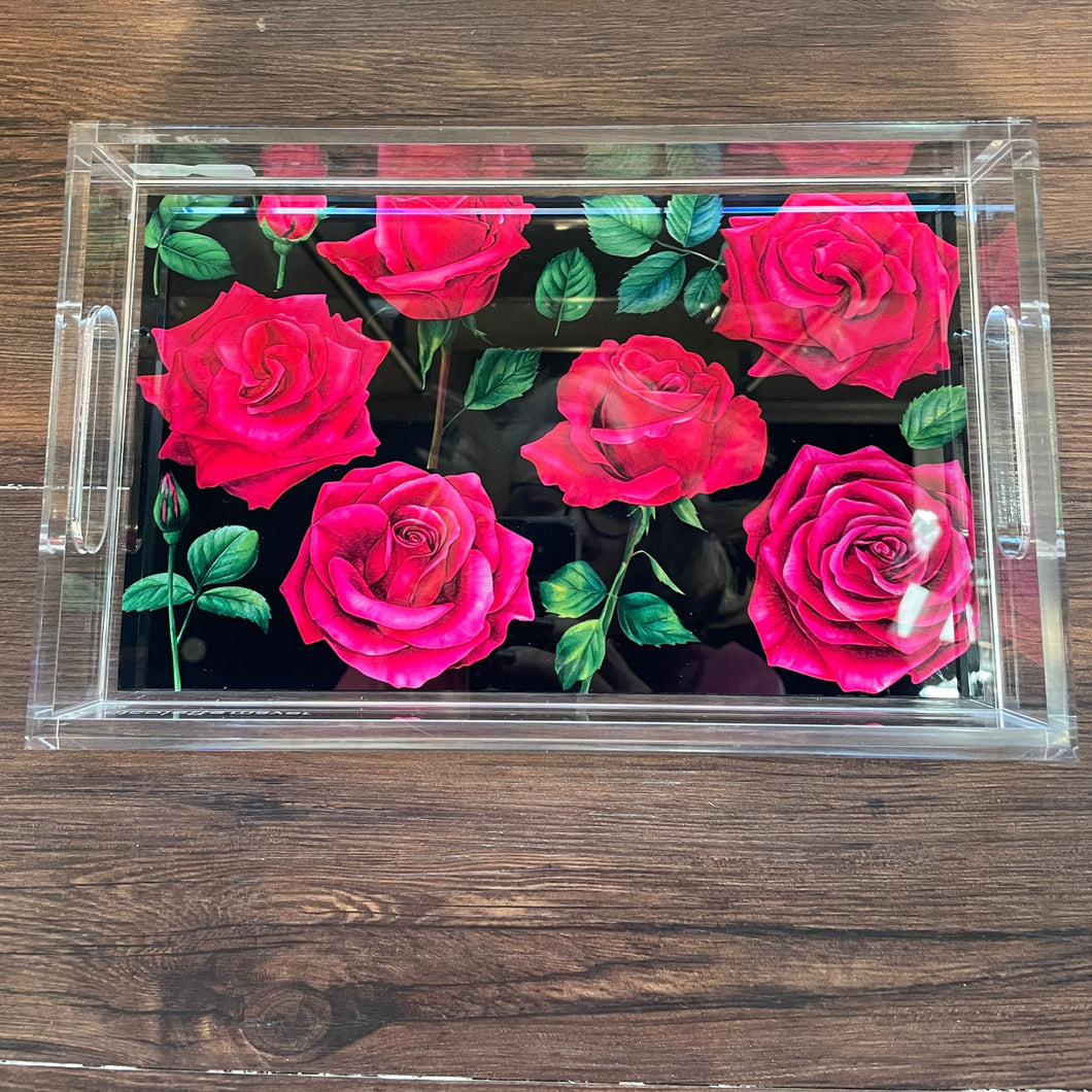 Roses 12.25x7.75 Vanity Tray