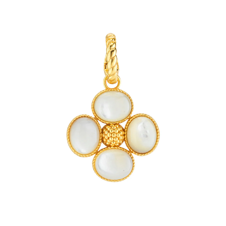 Berry Clover Double Sided Pendant