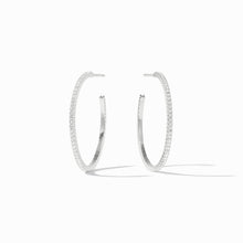Load image into Gallery viewer, Silver Windsor Hoop
