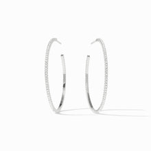 Load image into Gallery viewer, Silver Windsor Hoop
