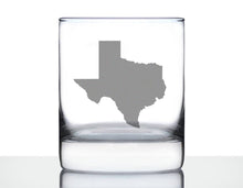 Load image into Gallery viewer, State of Texas Whiskey Rocks Glass - 10 oz.
