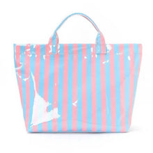 Load image into Gallery viewer, Large Striped Vinyl Tote Bags
