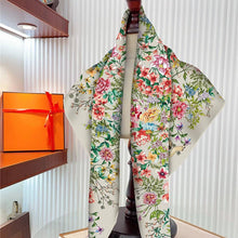 Load image into Gallery viewer, Rose Floral Satin Shawl Scarf for Women
