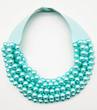 Load image into Gallery viewer, Bling Bella Chunky Pearl Beaded Layered Magnetic Necklace
