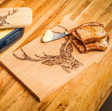 Load image into Gallery viewer, Stag Prince Oak Serving Board
