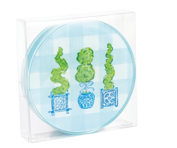 Three Topiary Coaster Set – Cole and Co.