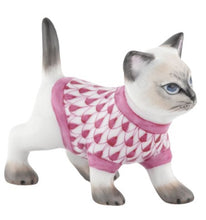Load image into Gallery viewer, Raspberry Herend Sweater Kitty
