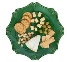 Load image into Gallery viewer, Berry &amp; Thread Scalloped Charger/Platter - Basil
