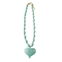 Load image into Gallery viewer, Roxie Beaded Necklace With Heart Charm
