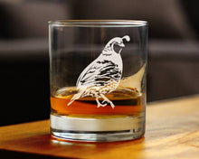 Load image into Gallery viewer, Quail Whiskey Rocks Glass - 10 oz.
