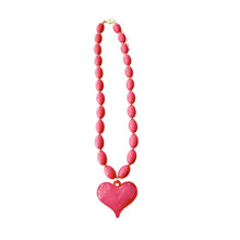 Load image into Gallery viewer, Roxie Beaded Necklace With Heart Charm
