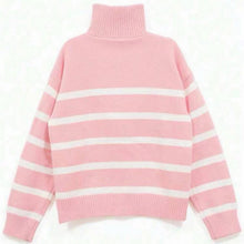 Load image into Gallery viewer, Women's Colorblock Striped Knit Sweater
