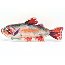 Load image into Gallery viewer, Rainbow Trout Acrylic Block
