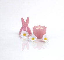 Load image into Gallery viewer, Small Pink Bunny Glass Candle
