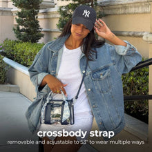 Load image into Gallery viewer, Case-Mate Something Navy Twilly Clear Stadium Bag
