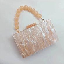 Load image into Gallery viewer, Pearl Acrylic Beaded Clutch
