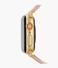 Load image into Gallery viewer, 38/40/41/42mm and 42/44/45/46/49mm Ballet Pink Leather Bracelet Band for Apple Watch®
