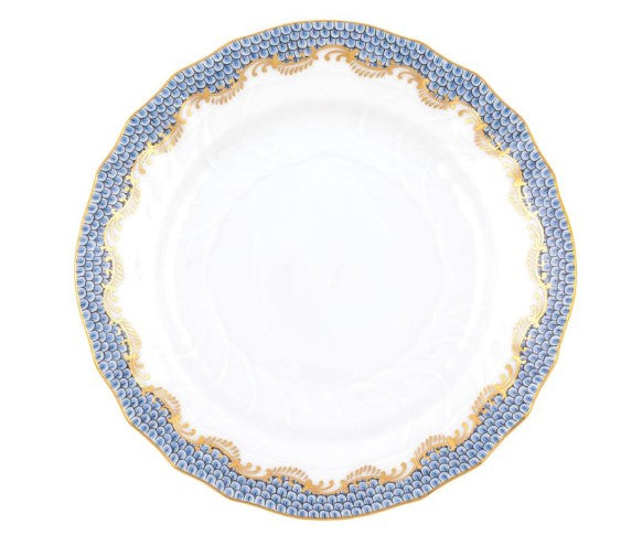 Light Blue Fish Scale Bread & Butter Plate