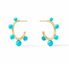 Load image into Gallery viewer, Turquoise Hydra Stone Hoop
