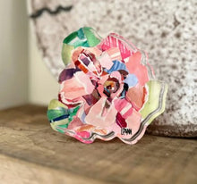 Load image into Gallery viewer, Pink Zinnia Bold Bloom Acrylic
