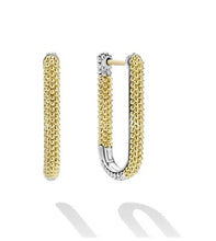 Load image into Gallery viewer, LAGOS Two-Tone Mini Caviar Hoop Earrings
