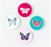 Load image into Gallery viewer, Acrylic Butterfly Coaster Set - Winter
