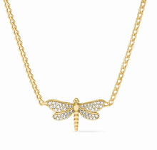 Load image into Gallery viewer, Dragonfly Pave Delicate Necklace

