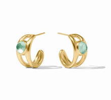 Load image into Gallery viewer, Laguna Stone Hoop Earring
