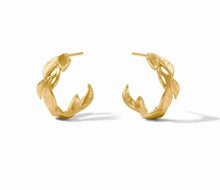 Load image into Gallery viewer, Gold Willow Hoop Earring
