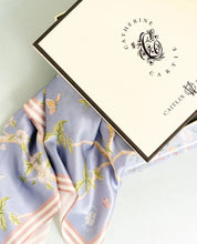 Load image into Gallery viewer, Blue Chinoiserie Scarf
