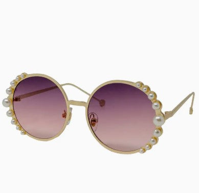 Round Pearl Sunglasses