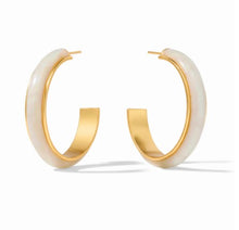 Load image into Gallery viewer, Colette Carnaby Hoop Earring - Alabaster
