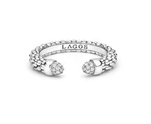 Load image into Gallery viewer, LAGOS Silver Diamond Mini Versa Stacking Ring
