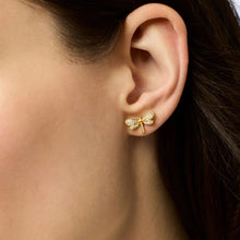 Load image into Gallery viewer, Dragonfly Pave Stud Earring
