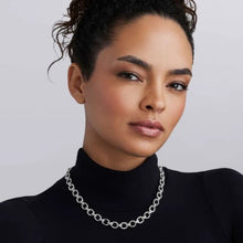 Load image into Gallery viewer, LAGOS Sterling Silver Fluted Oval Link Necklace
