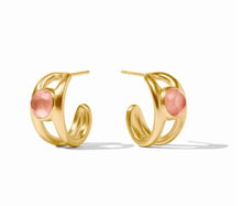 Load image into Gallery viewer, Laguna Stone Hoop Earring
