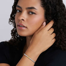 Load image into Gallery viewer, LAGOS Two-Tone Caviar Icon Stretch Bracelet
