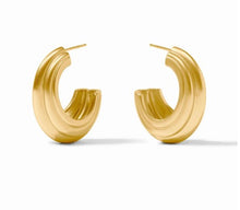 Load image into Gallery viewer, Portofino Gold Statement Hoop Earring
