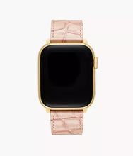 Load image into Gallery viewer, 38/40/41/42mm and 42/44/45/46/49mm Ballet Pink Leather Bracelet Band for Apple Watch®
