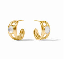 Load image into Gallery viewer, Laguna Stone Hoop Earring
