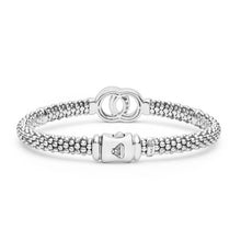 Load image into Gallery viewer, LAGOS Silver Interlocking Diamond Caviar Bracelet | 6mm
