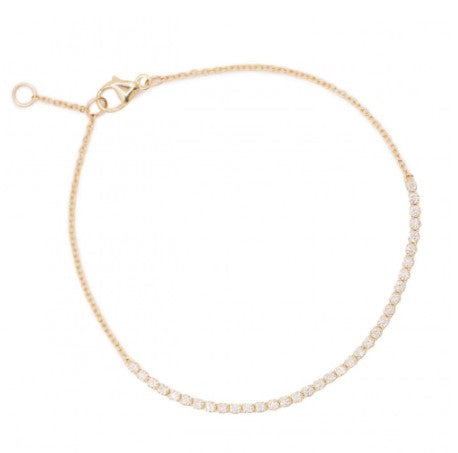 0.50ct Dainty Single Line Diamond Bracelets