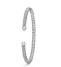 Load image into Gallery viewer, LAGOS Silver Caviar Beaded Mini Versa Torque Bracelet | 3mm
