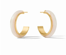 Load image into Gallery viewer, Colette Carnaby Hoop Earring - Alabaster
