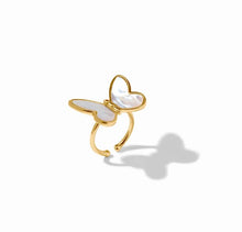 Load image into Gallery viewer, Mother Of Pearl Papillon Statement Ring
