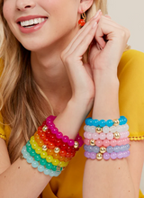 Load image into Gallery viewer, Harper Glass Beaded Stretch Bracelet
